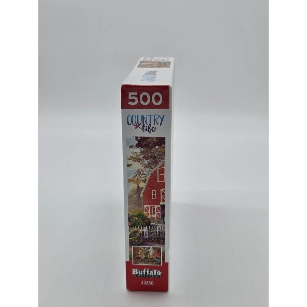 Country Life Autumn Farmhouse 500-Piece Jigsaw Puzzle